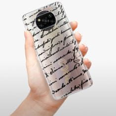 iSaprio Silikónové puzdro - Handwriting 01 - black pre Xiaomi Poco X3 Pro / X3 NFC