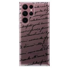 iSaprio Silikónové puzdro - Handwriting 01 - black pre Samsung Galaxy S22 Ultra 5G