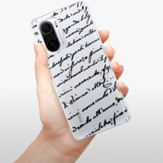 iSaprio Silikónové puzdro - Handwriting 01 - black pre Xiaomi Poco F3