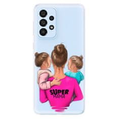 iSaprio Silikónové puzdro - Super Mama - Two Girls pre Samsung Galaxy A33 5G