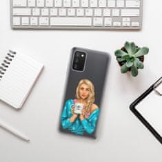 iSaprio Silikónové puzdro - Coffe Now - Blond pre Samsung Galaxy A03s