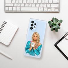 iSaprio Silikónové puzdro - Coffe Now - Blond pre Samsung Galaxy A73 5G