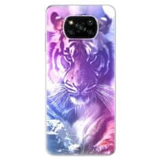 iSaprio Silikónové puzdro - Purple Tiger pre Xiaomi Poco X3 Pro / X3 NFC