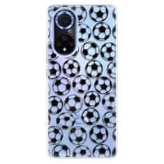 iSaprio Silikónové puzdro - Football pattern - black pre Huawei Nova 9