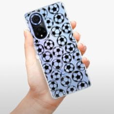 iSaprio Silikónové puzdro - Football pattern - black pre Huawei Nova 9