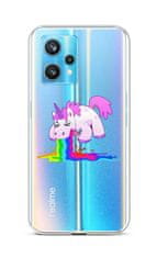 TopQ Kryt Realme 9 Pro+ silikón Rainbow Splash 73227