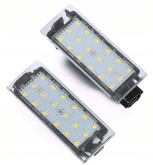 CO2 Súprava 2ks LED ŠPZ, AutoTune, pre Renault Clio III, Master II, Megan II FL, Megan III Lagun II FL Lagun III Twingo II L0006