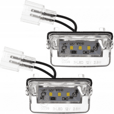 CO2 Súprava 2ks LED ŠPZ, AutoTune, pre Peugeot 206, 207, 306, 307, 308,406, 407,5008, Expert IV, Partner I, Partner II B9, Partner Tepee, Traveller L0009