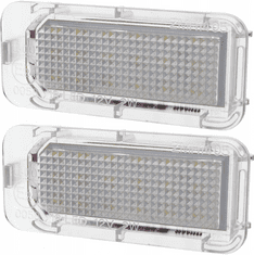 CO2 Súprava 2ks LED ŠPZ, AutoTune, pre Ford C-MAX II, FIESTA VI, Focus II FL, II FL sedan, II FL Turnier, III, III sedan, III Turnier, GALAXY, GRAND C-MAX, KUGA I L0011