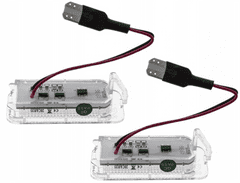 CO2 Súprava 2ks LED ŠPZ, AutoTune, pre Ford C-MAX II, FIESTA VI, Focus II FL, II FL sedan, II FL Turnier, III, III sedan, III Turnier, GALAXY, GRAND C-MAX, KUGA I L0011