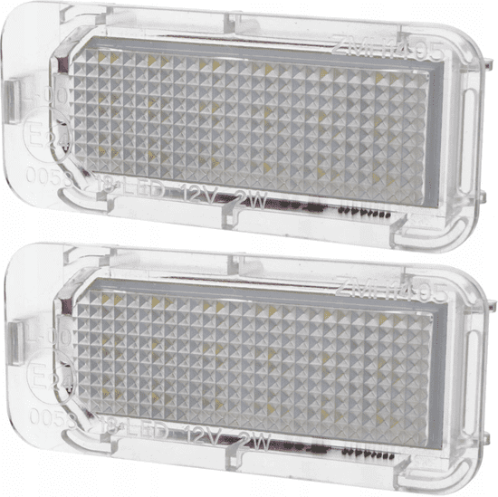 CO2 Súprava 2ks LED ŠPZ, AutoTune, pre Ford MONDEO IV, MONDEO IV Turnier, MONDEO IV Sedan, S-MAX, TOURNEO CONNECT/GRAND, CONNECT, COURIER, TRANSIT VIII, Jaguar XF, XJ L0011