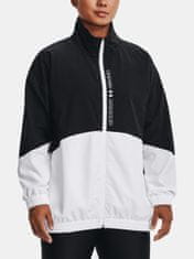 Under Armour Bunda Woven FZ Oversized Jacket-BLK S