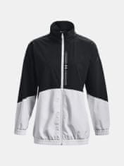 Under Armour Bunda Woven FZ Oversized Jacket-BLK S