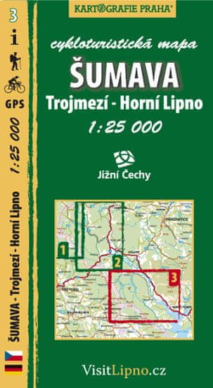 Šumava - Trojmezí, Horní Lipno - cykloturistická mapa č. 3 /1:25 000