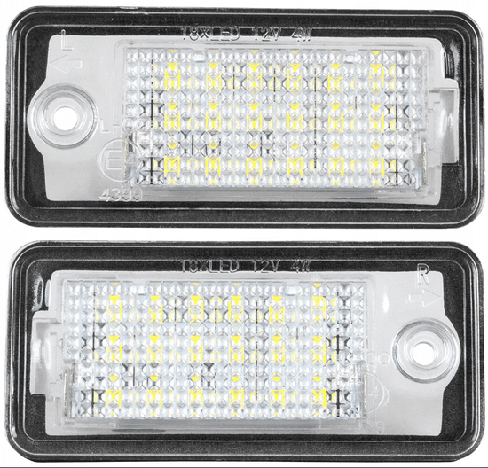 CO2 Súprava 2ks LED ŠPZ, AutoTune, pre Fiat DUCATO Bus 100, Fiat DUCATO Bus Multijet 110, 115, 120, 130, 140, 140, 150, 160, 180 L0016