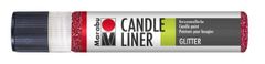 Marabu Candle Candle Liner - trblietavá červená 25 ml