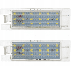 CO2 Súprava 2ks LED ŠPZ, AutoTune, pre Opel Vectra C Sedan, Tigra B Twintop, Astra III H, Astra IV J, Corsa C, Corsa D, Insignia, Zafira B L0005