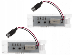 CO2 Súprava 2ks LED ŠPZ, AutoTune, pre Opel Vectra C Sedan, Tigra B Twintop, Astra III H, Astra IV J, Corsa C, Corsa D, Insignia, Zafira B L0005