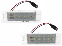 CO2 Súprava 2ks LED ŠPZ, AutoTune, pre Opel Vectra C Sedan, Tigra B Twintop, Astra III H, Astra IV J, Corsa C, Corsa D, Insignia, Zafira B L0005