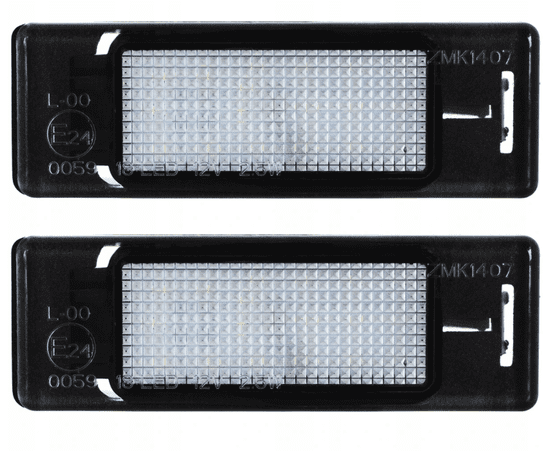 CO2 Sada 2ks LED ŠPZ, AutoTune, pre Peugeot 1007, 106 II, 207, 207 CC, SW, Peugeot 3008, Peugeot 307, Peugeot 307, Peugeot 308, Peugeot 406, Peugeot L0019