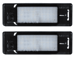 CO2 Súprava 2ks LED ŠPZ, AutoTune, pre Nissan MICRA II, Nissan NOTE, Nissan NV200, Nissan PATHFINDER III, Nissan PRIMERA, Nissan PRIMER Hatchback, Volkswagen CRAFTER 30-35 Bus, L0019