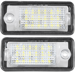 CO2 Sada 2 LED žiaroviek registračné číslo, AutoTune, pre Renault Clio III, Clio IV, Fluence, Kadjar, Kangoo, Laguna II, Laguna III, Master II, Master III, Megan II, Megan III, Thali II, L0006