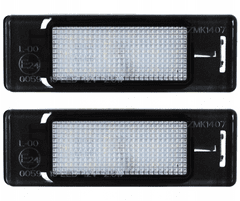 CO2 Súprava 2ks LED ŠPZ, AutoTune, pre Peugeot 106 FL, Peugeot 1007, Peugeot 207/207 CC, Peugeot 307, Peugeot 308/308 CC, Peugeot 3008, Peugeot 406, L0019