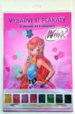 Winx Club - Plakátové omalovánky A3