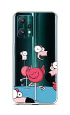 TopQ Kryt Realme 9 Pro silikón Cartoon Flamingos 73170