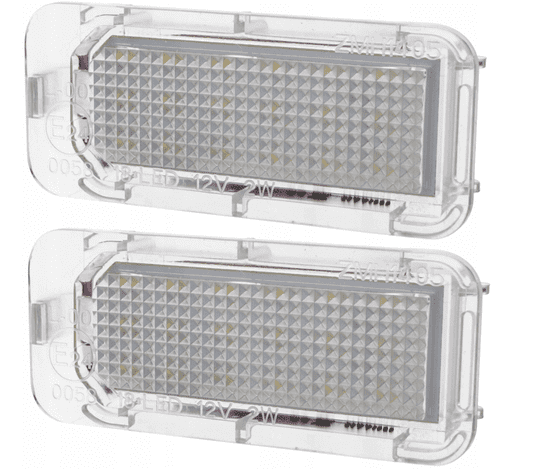 CO2 Súprava 2ks LED ŠPZ, AutoTune, pre Ford C-MAX II, FESTA VI, FOCUS II FL, FOCUS II FL Sedan, FOCUS II FL Turnier, FOCUS III, FOCUS III Sedan, FOCUS III Turnier, GALAXY, GRAND C-MAX L0011