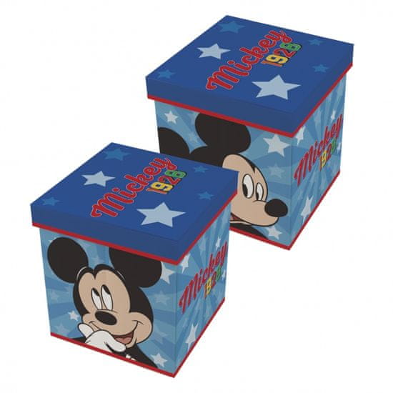 Arditex Úložný box s vrchnákom / taburetka 2v1 MICKEY MOUSE, WD13015