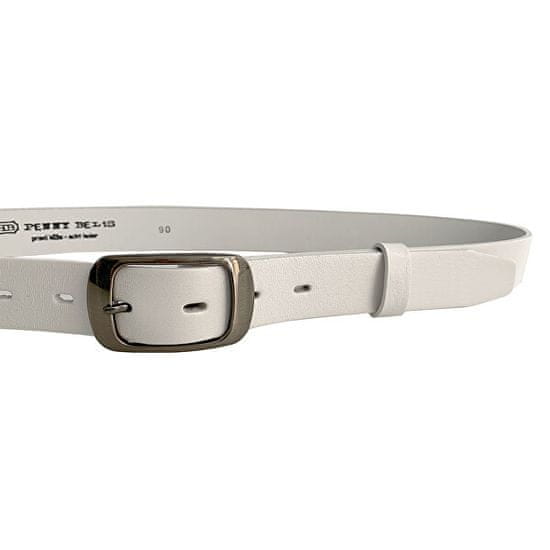 Penny Belts Dámsky kožený opasok 19000 White