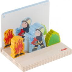 HABA Drevená stohovacia hra s predlohami Požiarnici