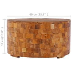 Petromila vidaXL Konferenčný stolík 60x60x35 cm masívne teakové drevo