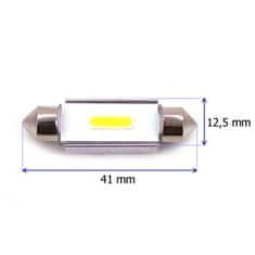 motoLEDy C10W LED SV8.5 12V COB CANBUS 41mm 240lm biela