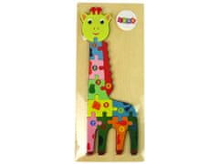 shumee Sada drevených puzzle čísel žirafy