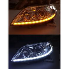 motoLEDy LED DRL svetlá + dynamický ukazovateľ smeru 12V 2000 lm biely, 1500 lm oranžový 2ks