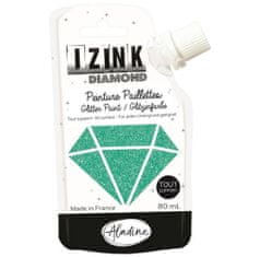 IZINK diamantová farba 80 ml - tyrkysová