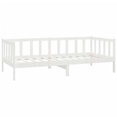 Vidaxl Denná posteľ so zásuvkami, 90x200 cm, biela, borovicové drevo