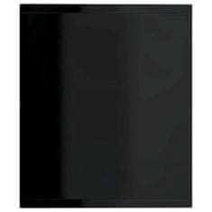Vidaxl Knižnica/TV skrinka, lesklá čierna 143x30x36 cm