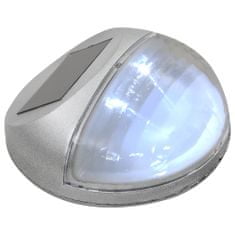Petromila vidaXL Vonkajšie solárne nástenné LED lampy 24 ks okrúhle strieborné