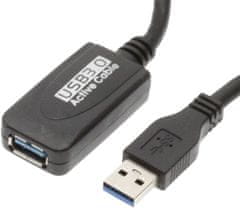 PremiumCord USB 3.0, A-A, 5m repeater a prodlužovací kábel