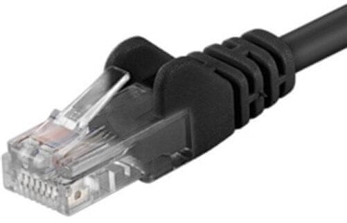 PremiumCord Patch kábel UTP RJ45-RJ45 level 5e, 2m, čierna