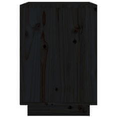 Petromila vidaXL Nočné stolíky 2 ks čierne 40x35x50 cm masívne borovicové drevo