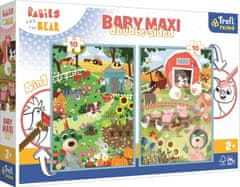 Trefl Obojstranné puzzle Treflíci na statku BABY MAXI 2x10 dielikov