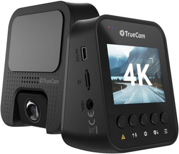 autokamera truecam h25 gps 4k g senzor usb fast charge vysoko kvalitné videá wdr šetrič displeja tachometer aplikácia do počítača nenápadný dizajn superkondenzátor upozornenie na radary