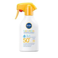 Nivea Detský sprej na opaľovanie s pumpičkou SPF 50+ Sun Kids Sensitiv e 270 ml