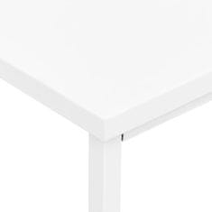 Petromila vidaXL Industriálny stôl so zásuvkami biely 105x52x75 cm oceľ