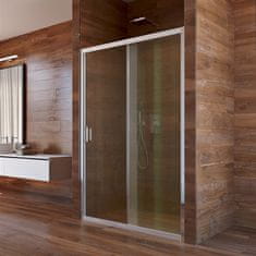 Mereo Lima sprchové dvere zasúvacie, dvojdielne, 100x190 cm, chróm ALU, sklo 6 mm CK80402K - Mereo