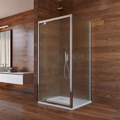 Mereo Lima sprchovací kút, 100x100x190 cm, pivotové dvere a pevný diel, sklo Point CK86932K - Mereo